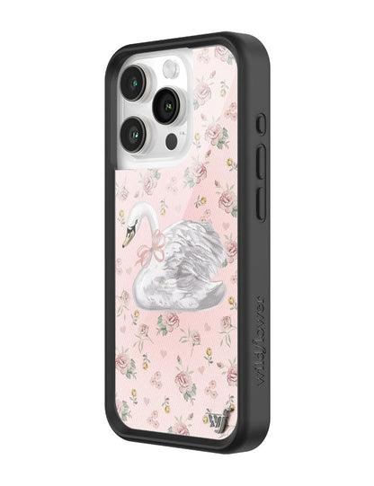 Wildflower Sweet Swan iPhone 15 Pro Case