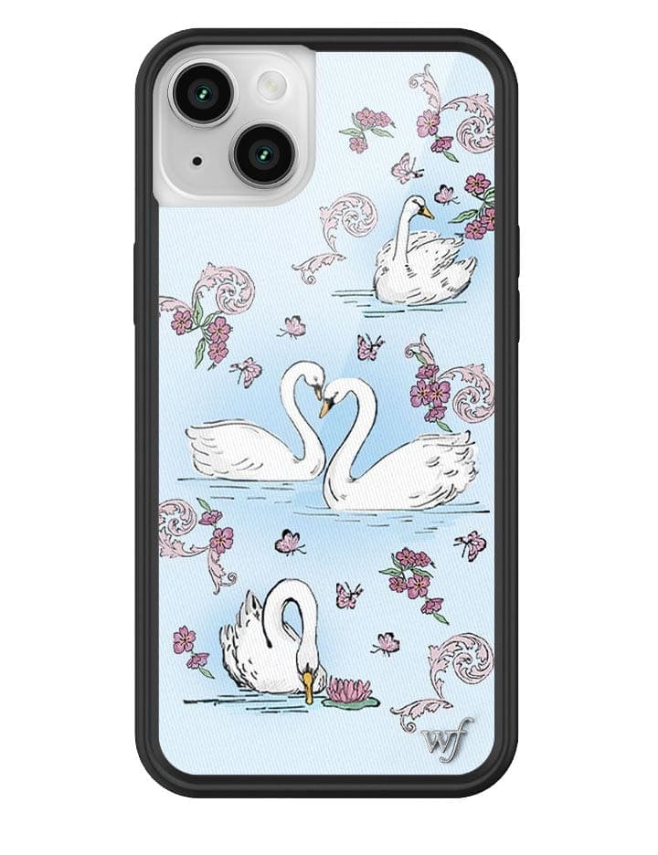 Wildflower Swan Lake iPhone 14 Plus Case