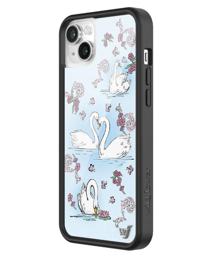 Wildflower Swan Lake iPhone 14 Plus Case