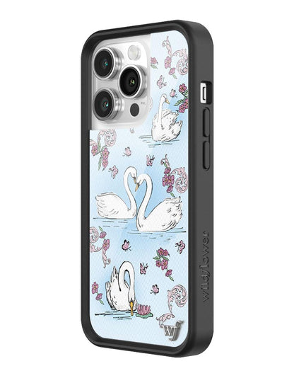 Wildflower Swan Lake iPhone 14 Pro Case