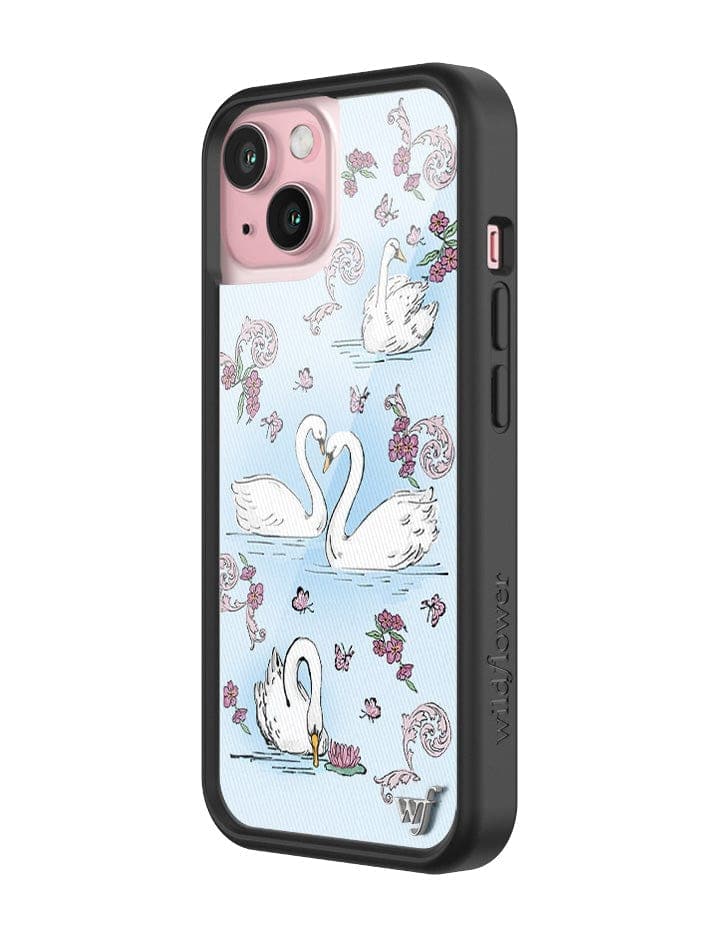 Wildflower Swan Lake iPhone 15 Case