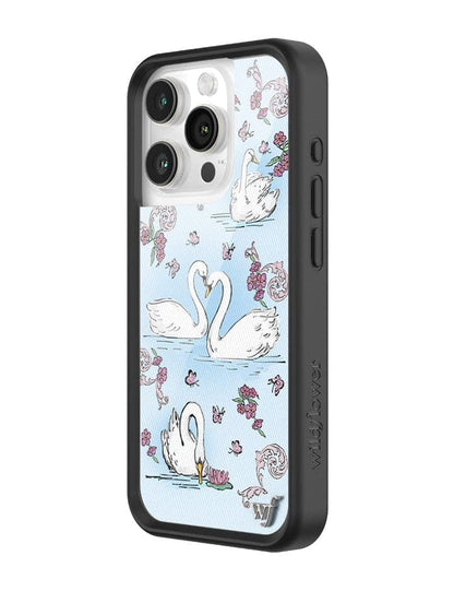 Wildflower Swan Lake iPhone 15 Pro Case