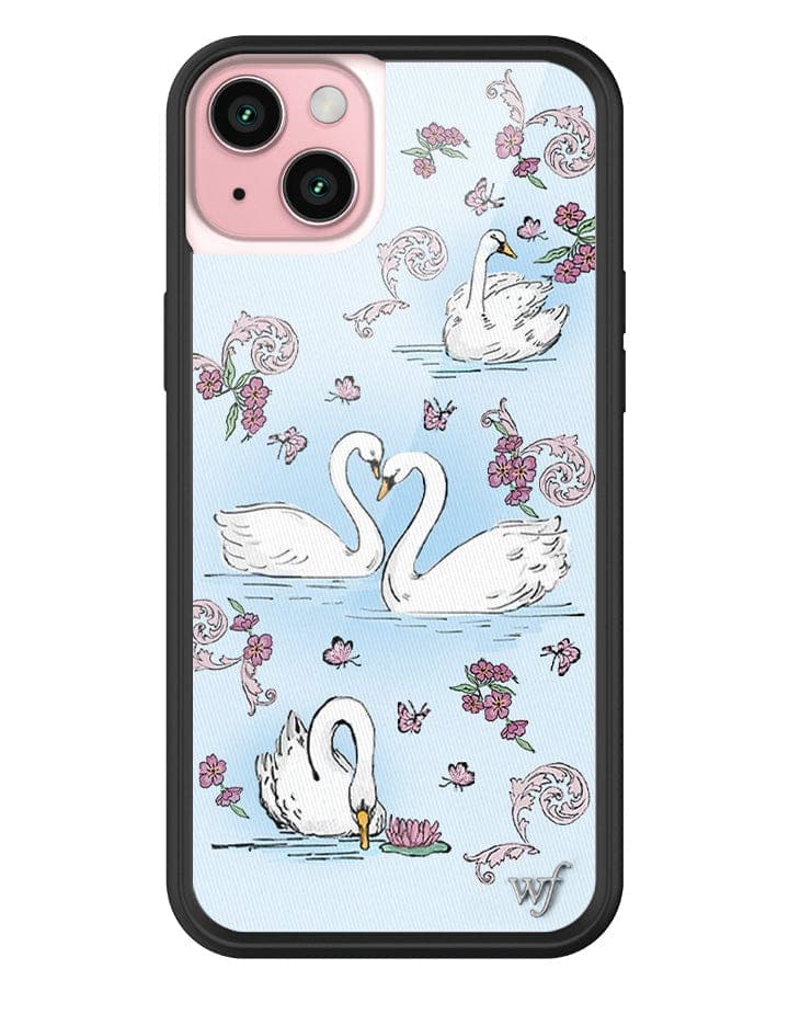 Wildflower Swan Lake iPhone 15 Plus Case