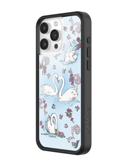 Wildflower Swan Lake iPhone 15 Pro Max Case