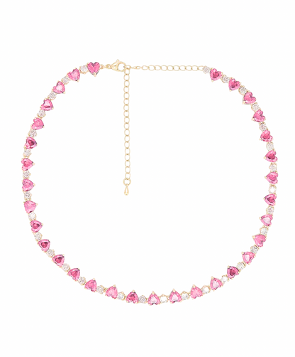 HEART TO HEART TENNIS NECKLACE