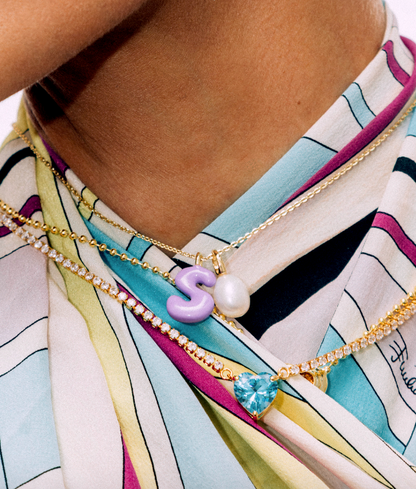 HEART GUMDROP TENNIS NECKLACE
