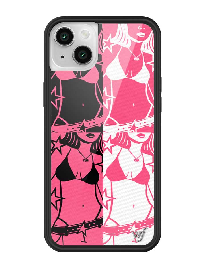 Wildflower iPhone case 13 Tara Yummy Black Pink