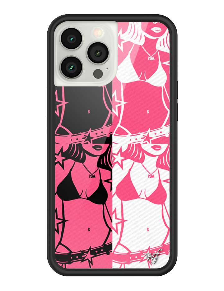 Wildflower iPhone case 13 Pro Max Tara Yummy Black Pink