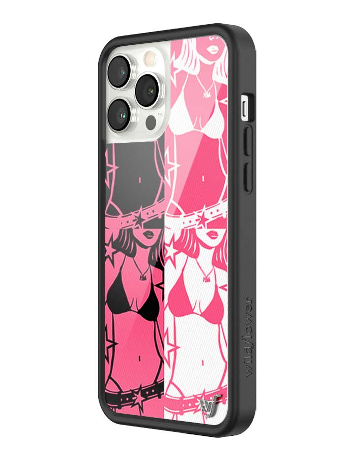 Wildflower iPhone case 13 Pro Max Tara Yummy Black Pink