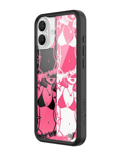 Wildflower iPhone case 16 Plus Tara Yummy Black Pink