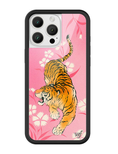 Wildflower iPhone case 16 Pro Max Tiger Blossom Orange Cute