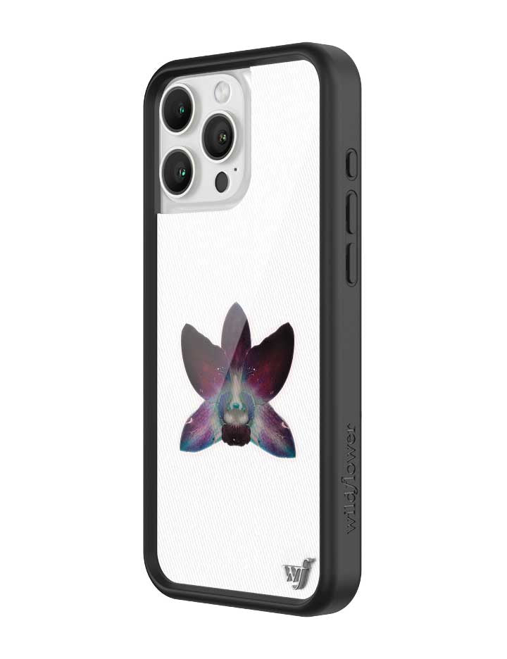 Wildflower iPhone case 16 Pro Max Orchid Flower Purple White