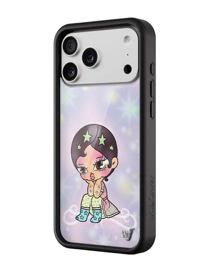 Wildflower iPhone case 18 Pro Max Vanilla Mace Purple Cute