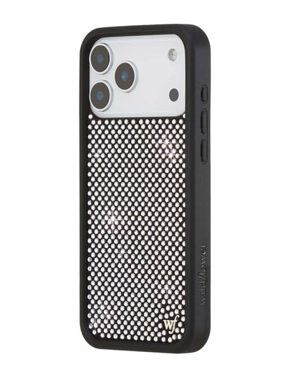 Rhinestone-White iPhone Case