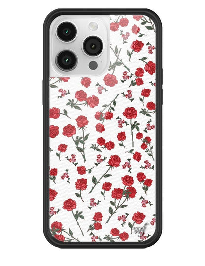 Wildflower Red Roses iPhone 14 Pro Max Case