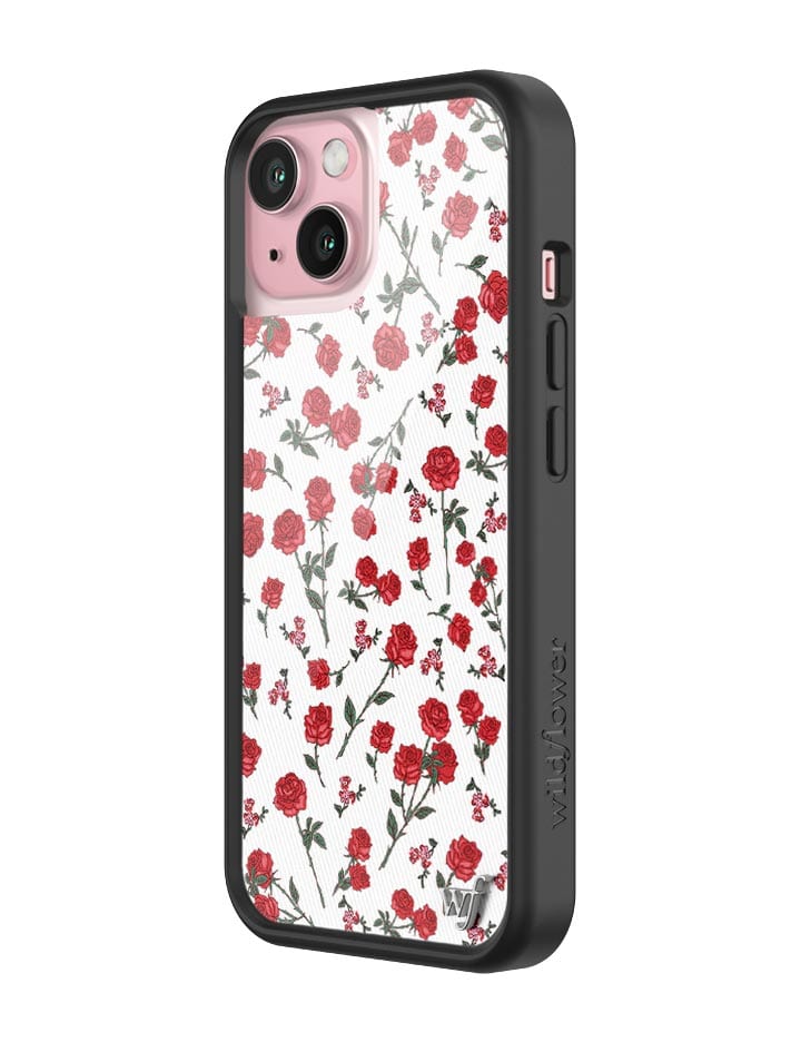 Wildflower Red Roses iPhone 15 Case