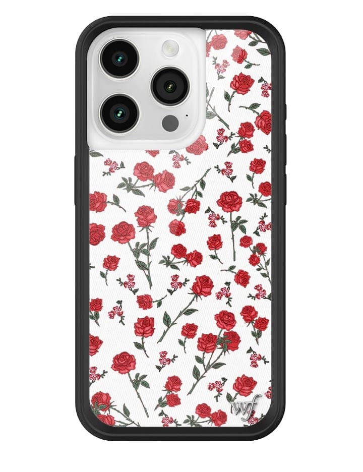 Wildflower Red Roses iPhone 15 Pro Case