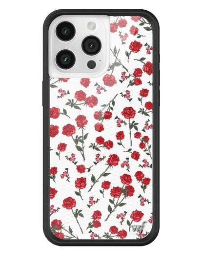 Wildflower Red Roses iPhone 15 Pro Max Case