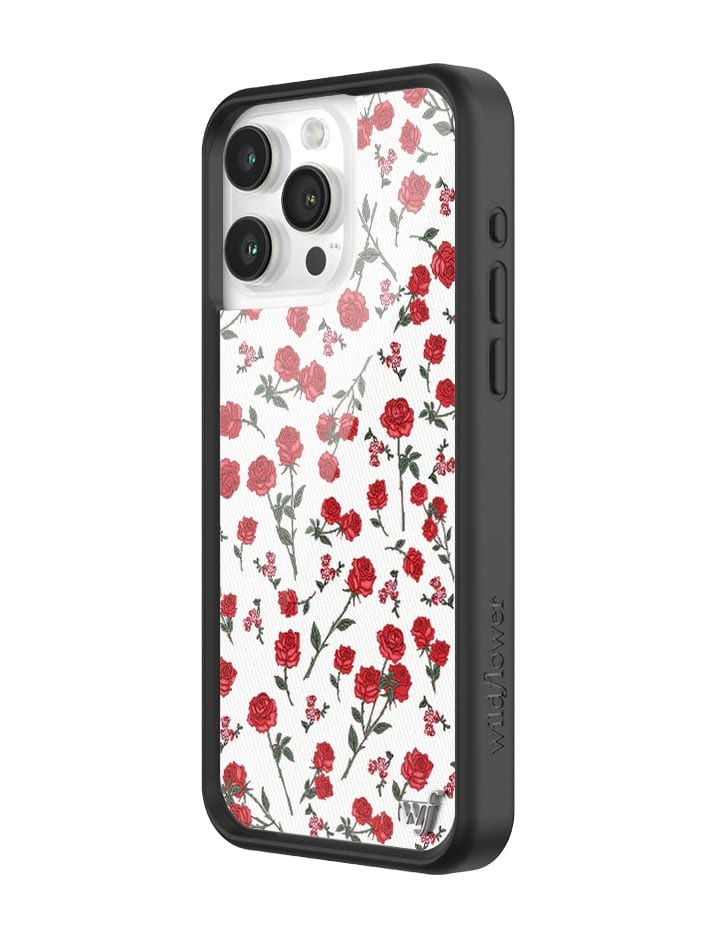 Wildflower Red Roses iPhone 15 Pro Max Case