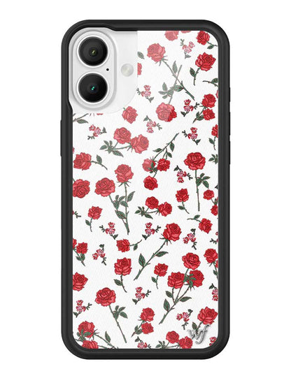 Wildflower Red Roses iPhone 16 Plus Case