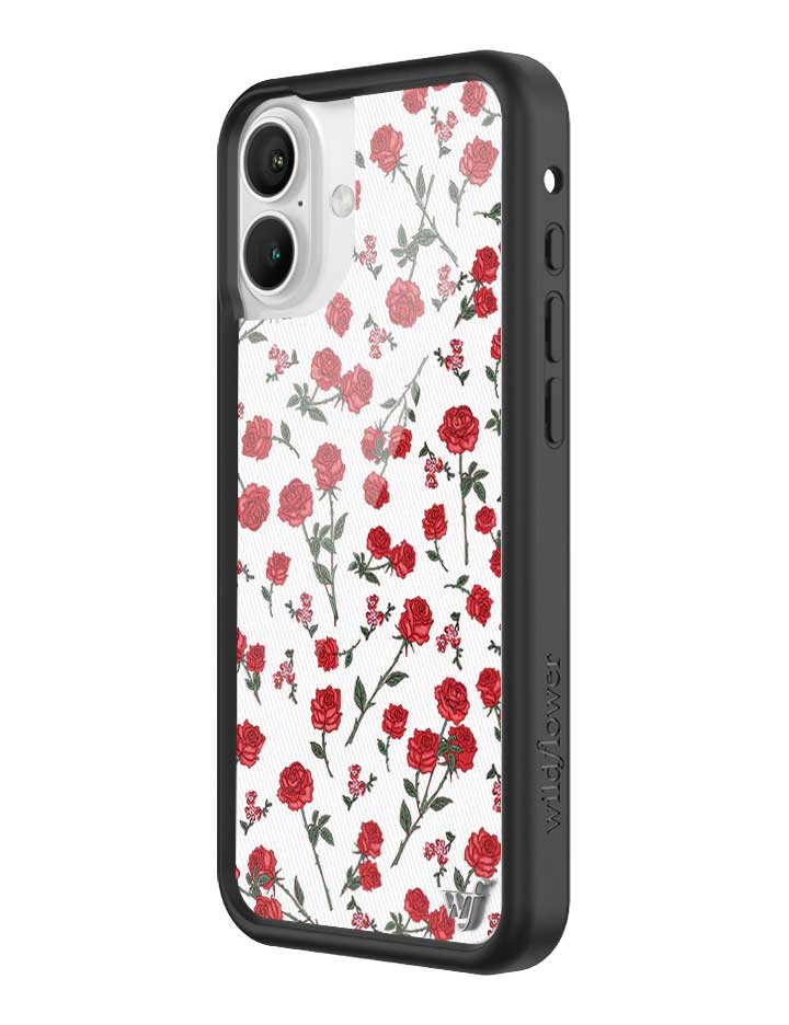 Wildflower Red Roses iPhone 16 Plus Case