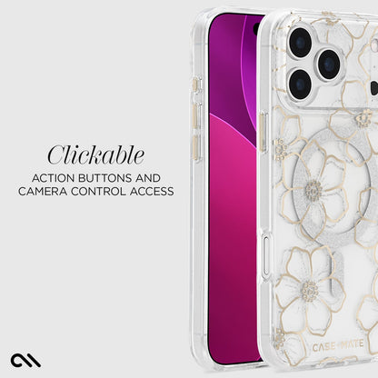 Clickable action buttons and camera control access
