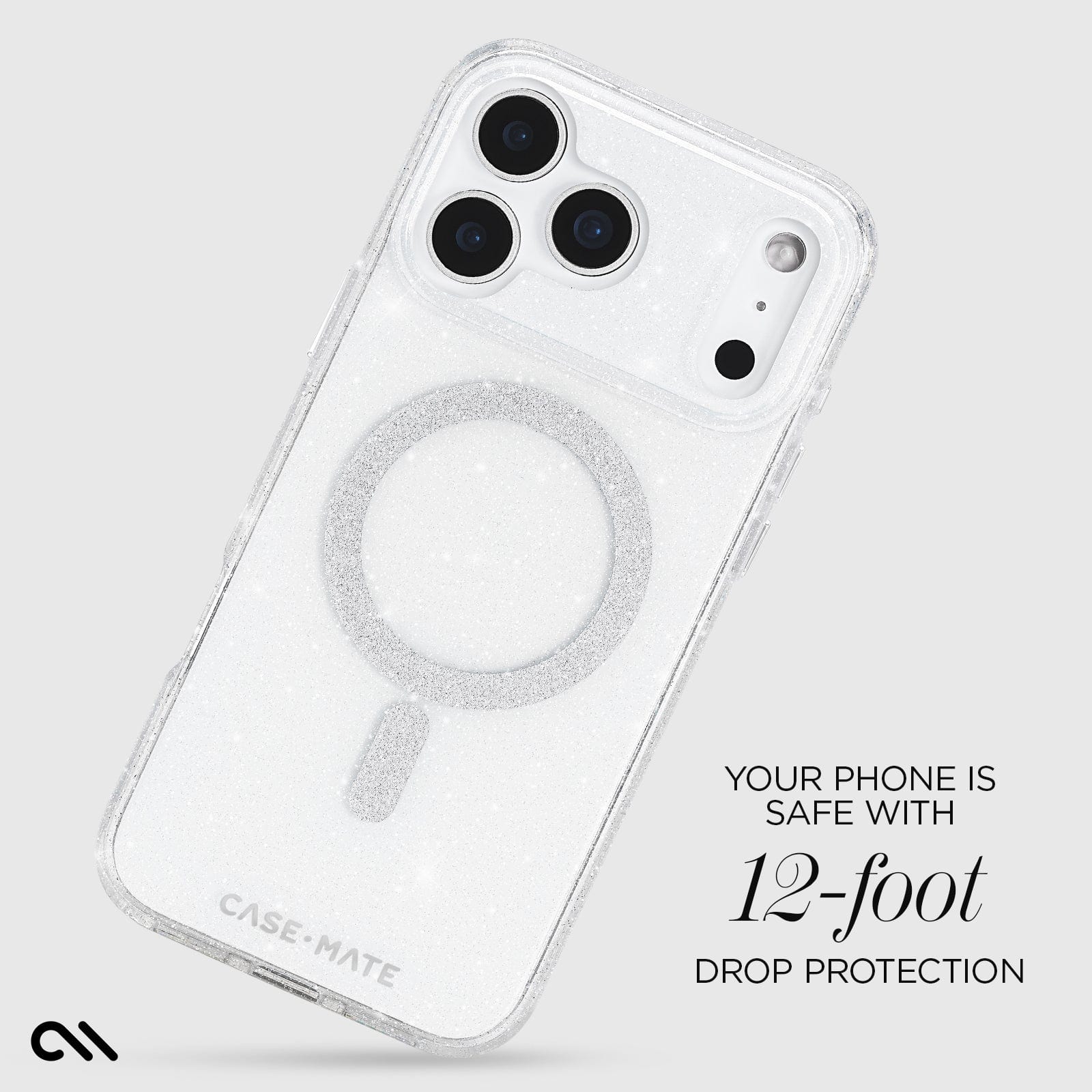 Your phone is safe with 12 foot drop protection.