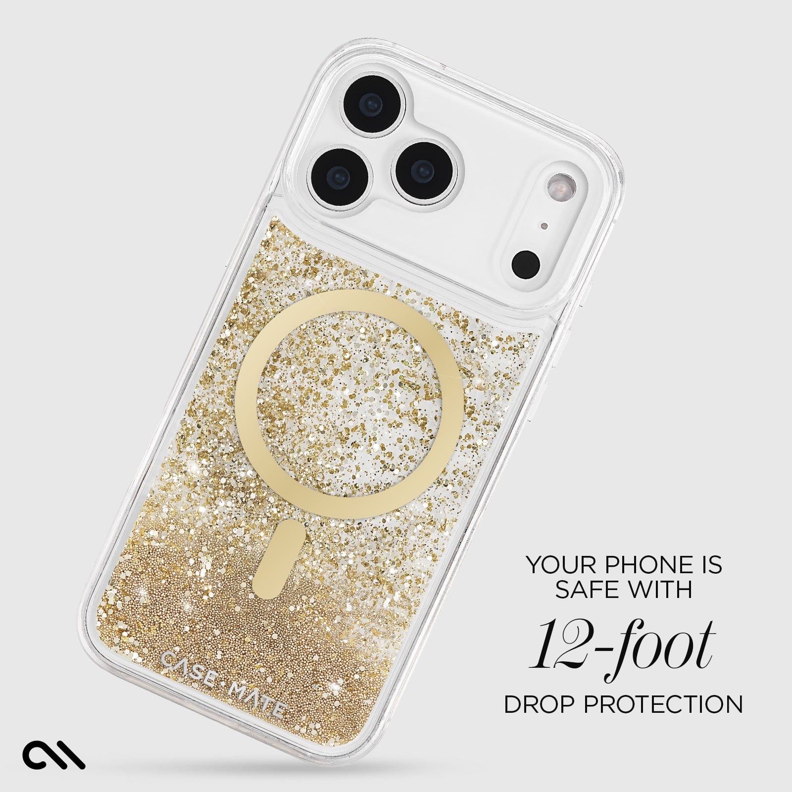 Your phone is safe with 12 foot drop protection.
