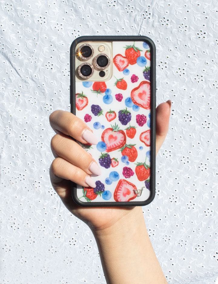 Wildflower Fruit Tart iPhone Case Lifestyle Image 01