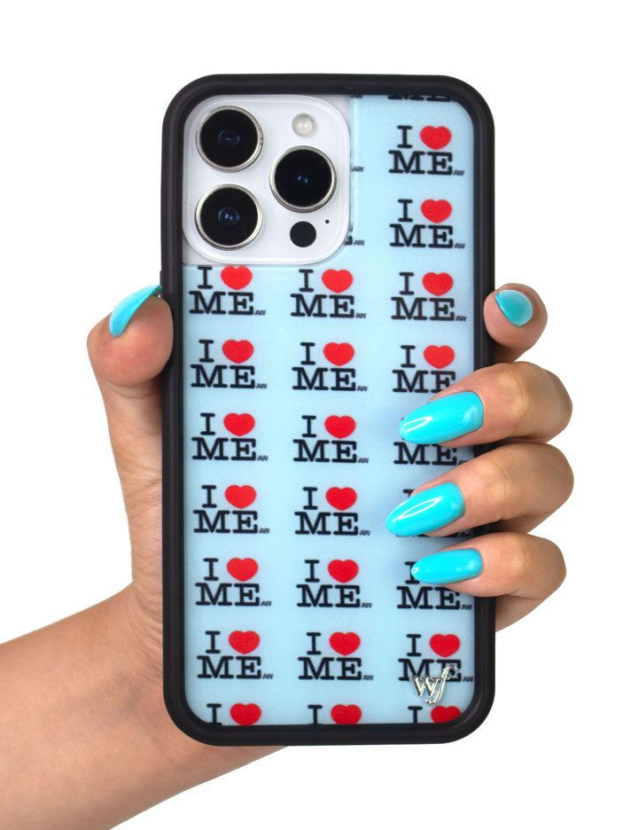 Lifestyle Image 01 I Heart Me iPhone Case | Blue