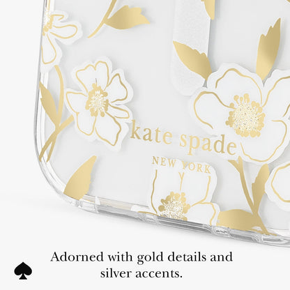 Adorned with gold details and silver accents
