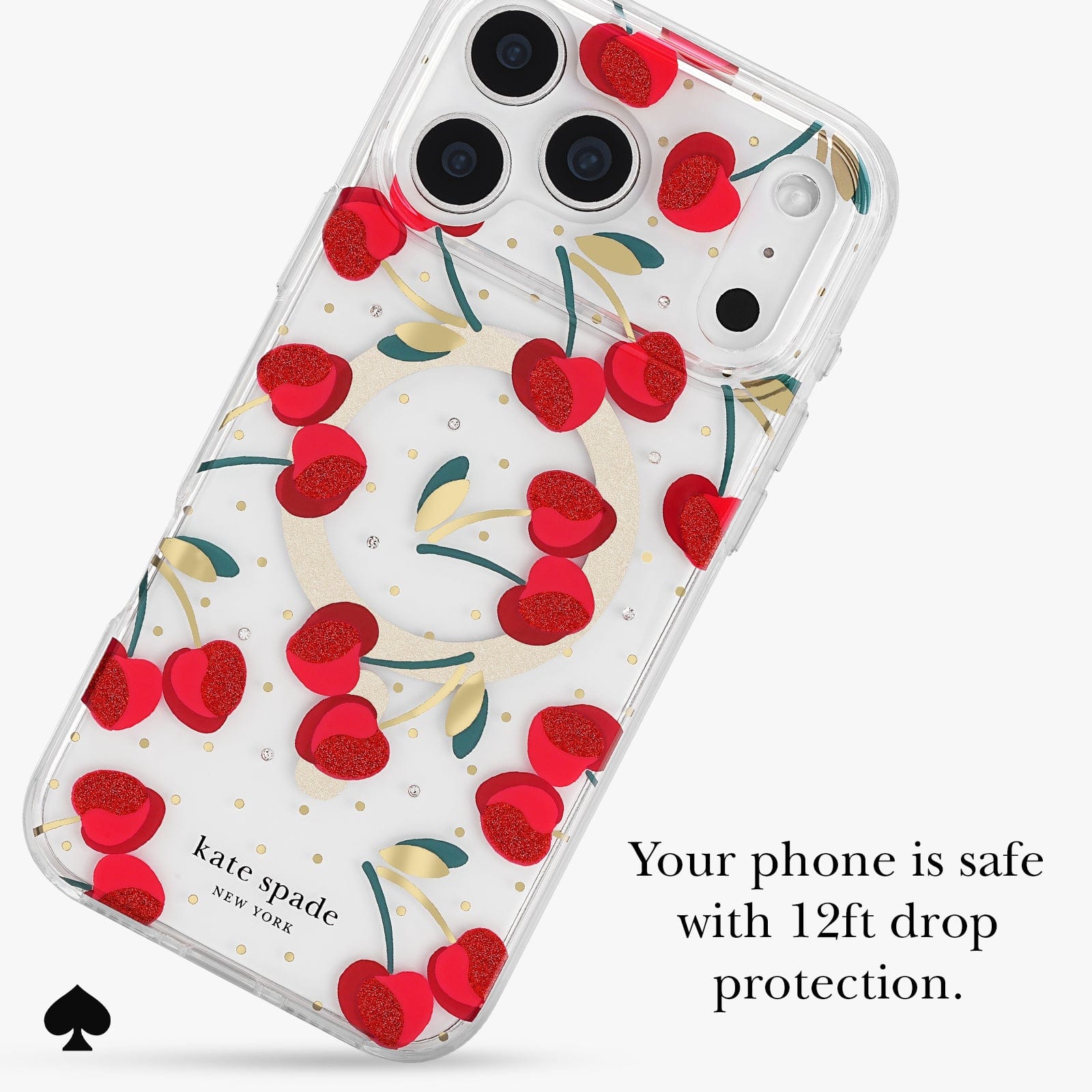 Your phone is safe with 12 foot drop protection