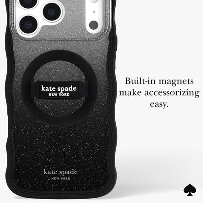 Built-in magnets make accessorizing easy