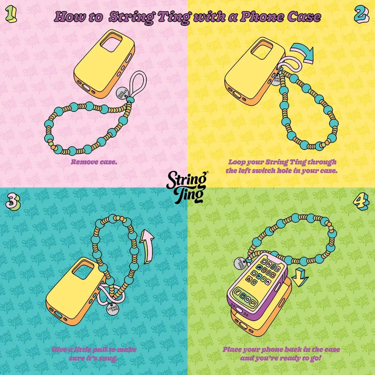 Sugar Pearl Wristlet Phone Strap