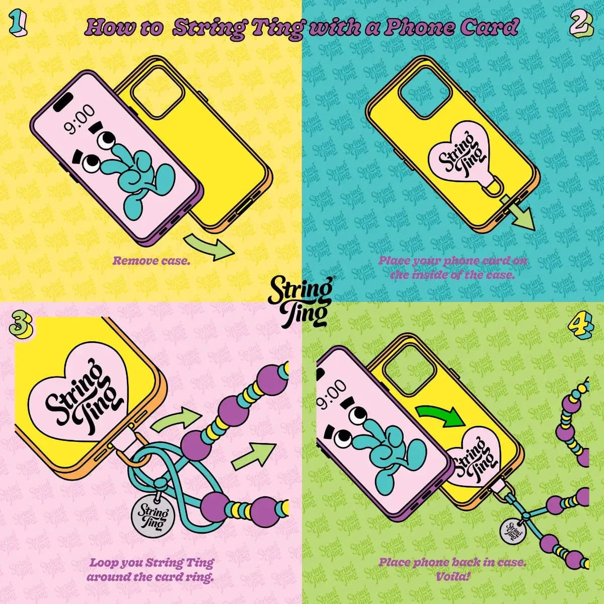 Love Spell Wristlet Phone Strap