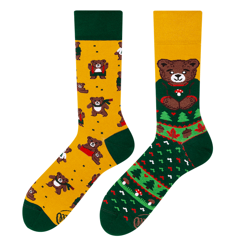 Autumn Teddy Bear Socks