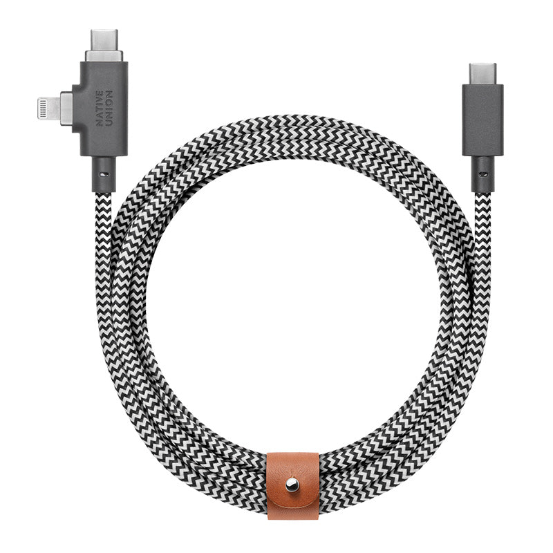 Belt Cable Duo Pro 240W (USB-C to USB-C & Lightning)