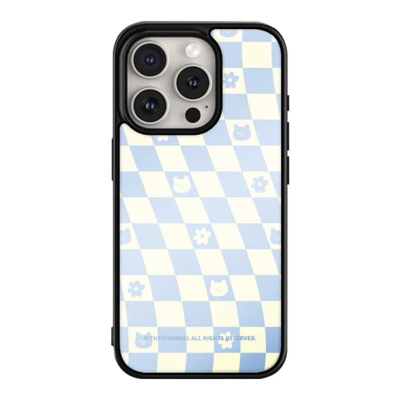 gummy wave checkerboard [glossy bumper phone case]