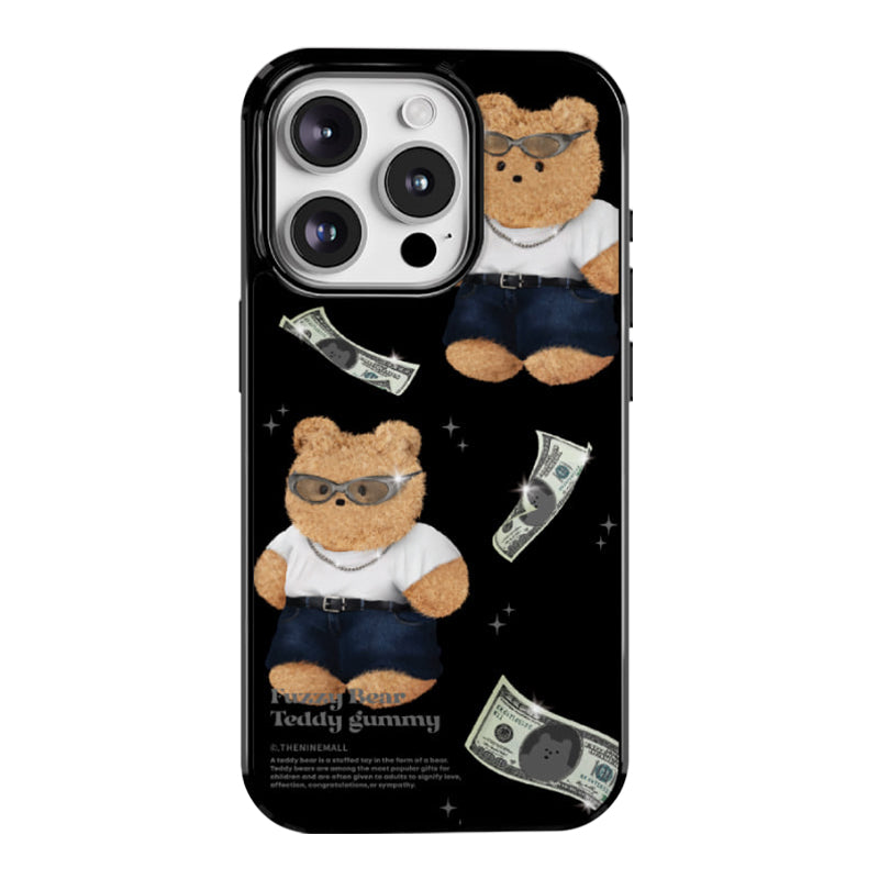 dollars teddy gummy [glossy bumper phone case]