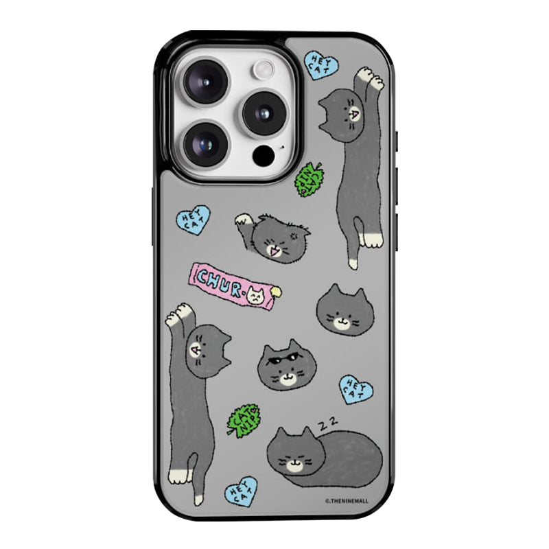 heycat drawing pattern [glossy bumper phone case]