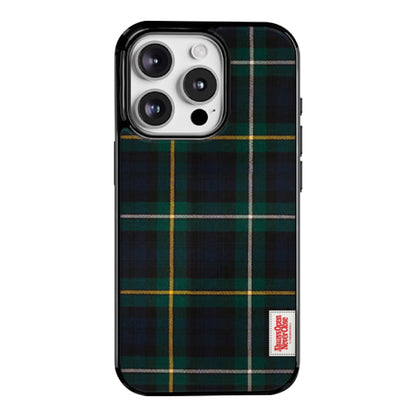 vintage check pattern label [glossy bumper phone case]