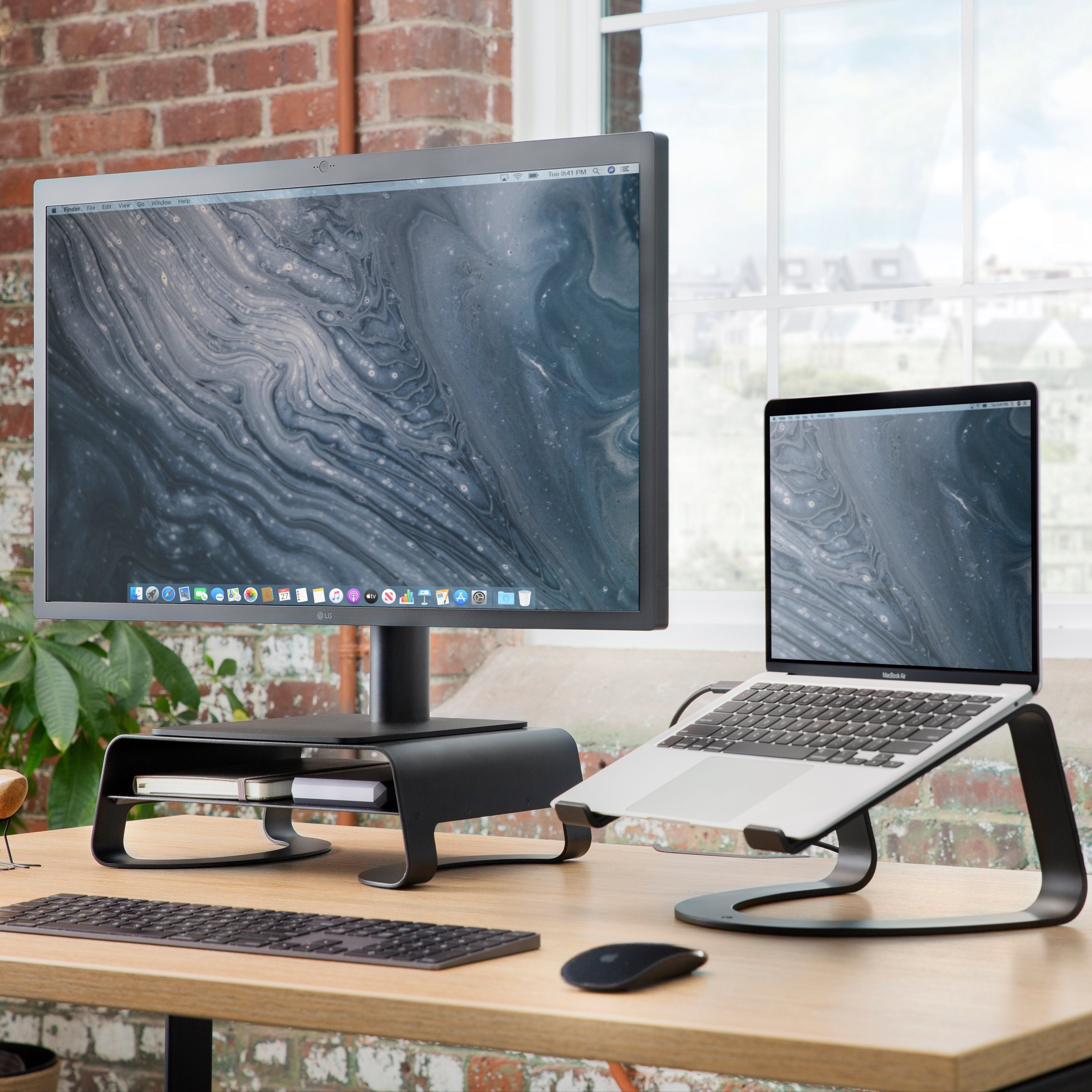 Curve Riser Stand for iMac and External Displays