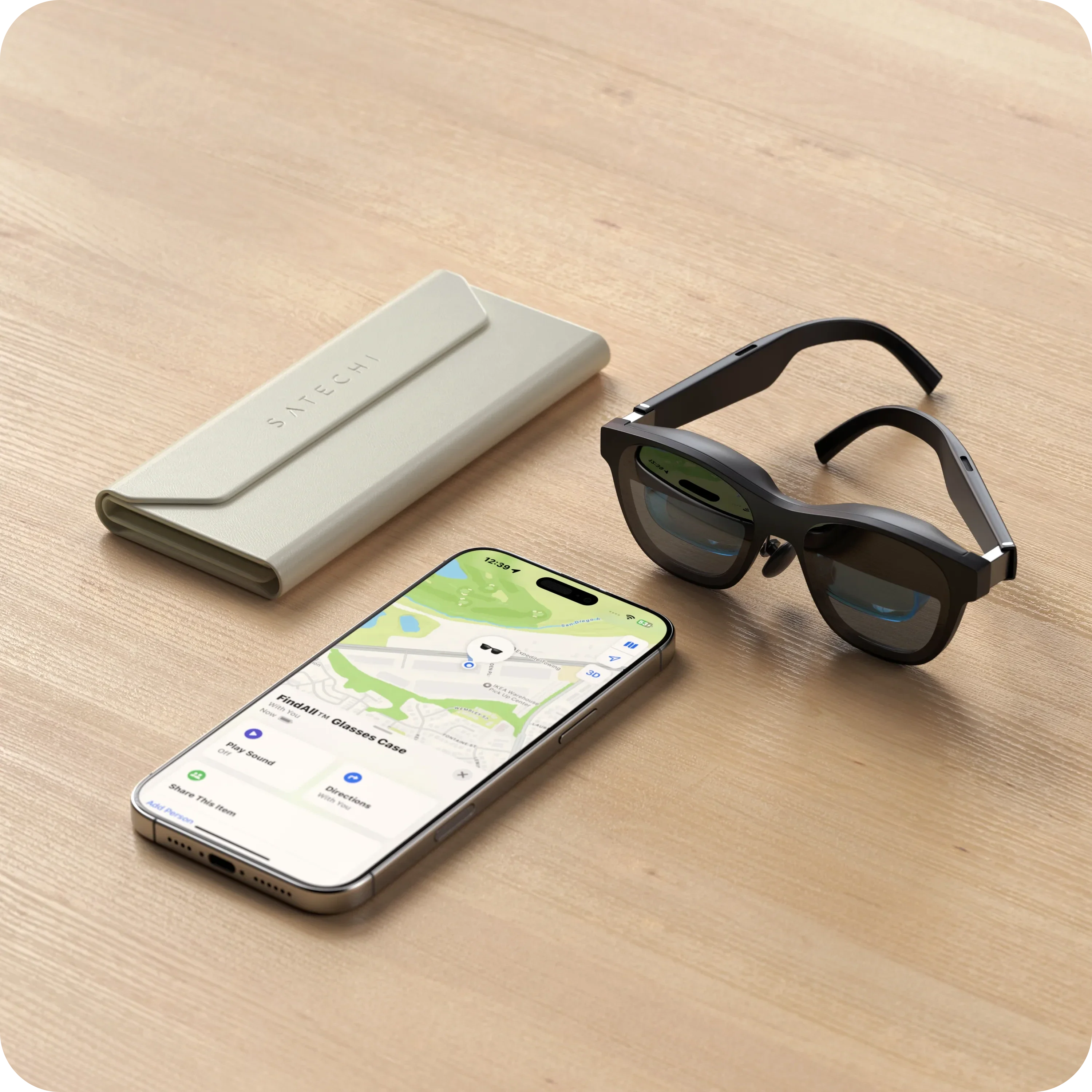 Vegan-Leather FindAll™ Glasses Case
