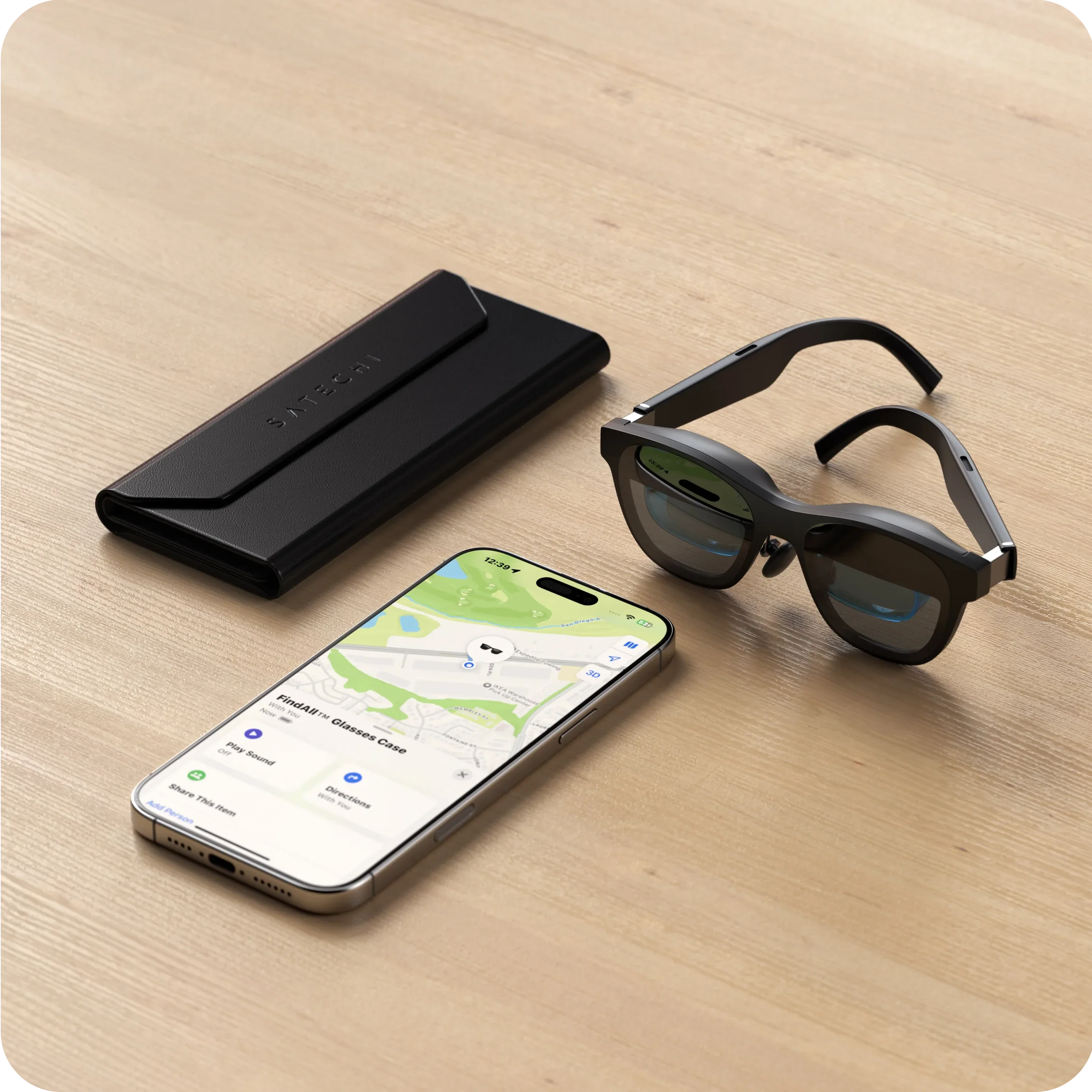 Vegan-Leather FindAll™ Glasses Case