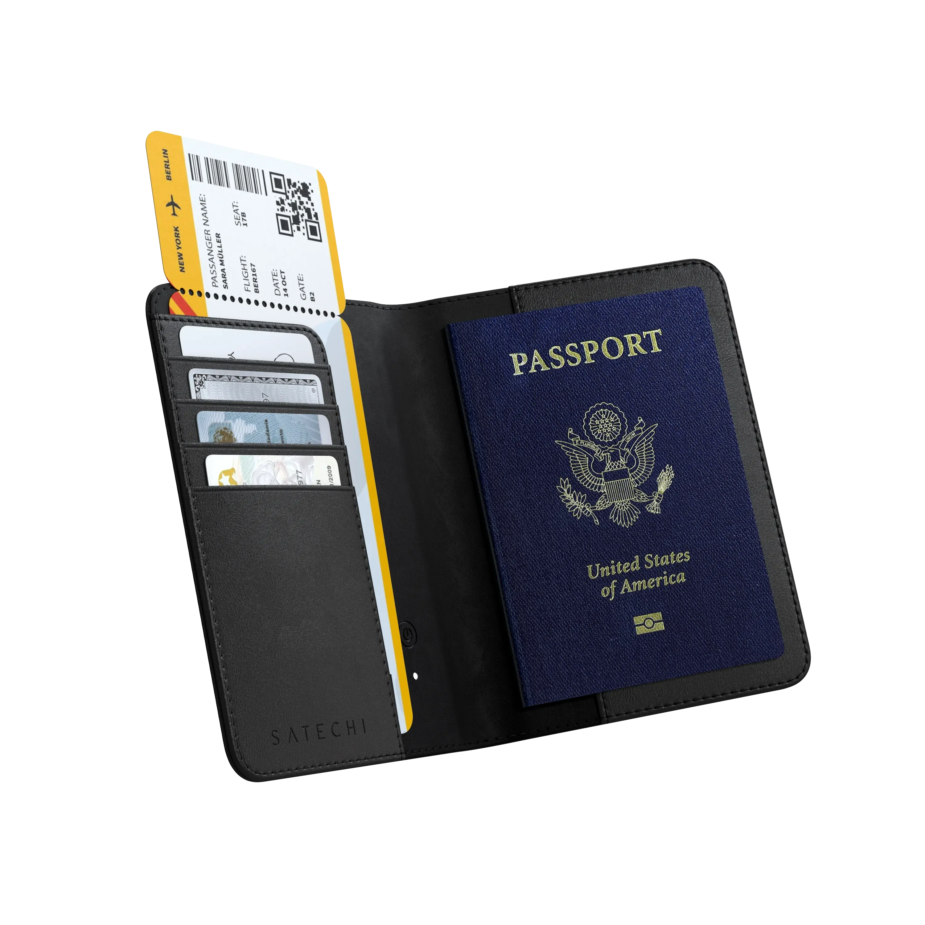 Vegan-Leather FindAll Passport Cover