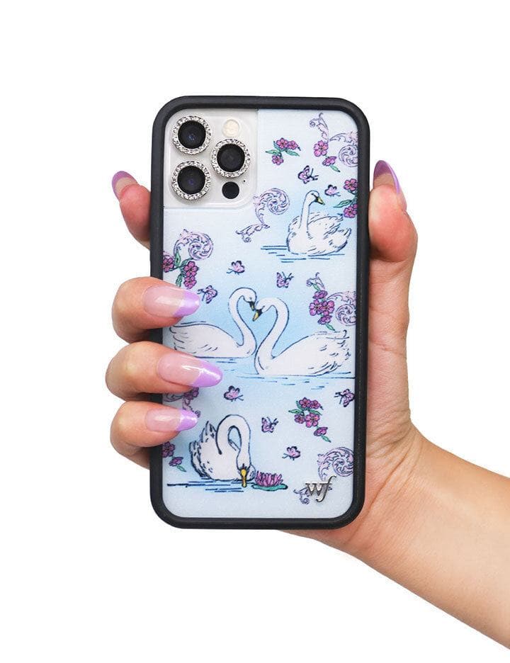 Wildflower Swan Lake iPhone Case Lifestyle Image 01